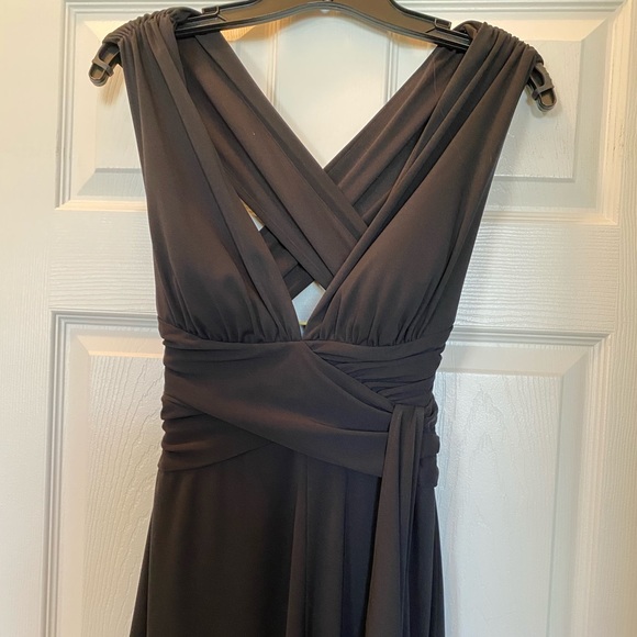WHBM- Black Dress- Plunging Neckline- Size 2. - Picture 2 of 6
